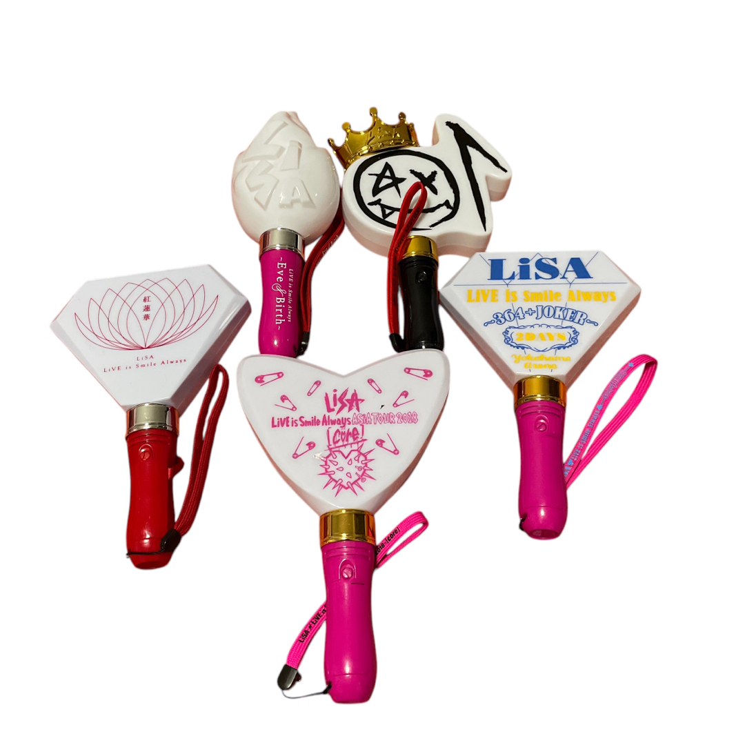 LiSA 10th 紅蓮華 Eve&Birth ASIA 2018 ペンライト エンタメ/ホビーのタレントグッズ(ミュージシャン)の商品写真
