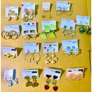 新品ピアス  17セット  チタンポスト まとめ売り 定価総額2万以上(ピアス)