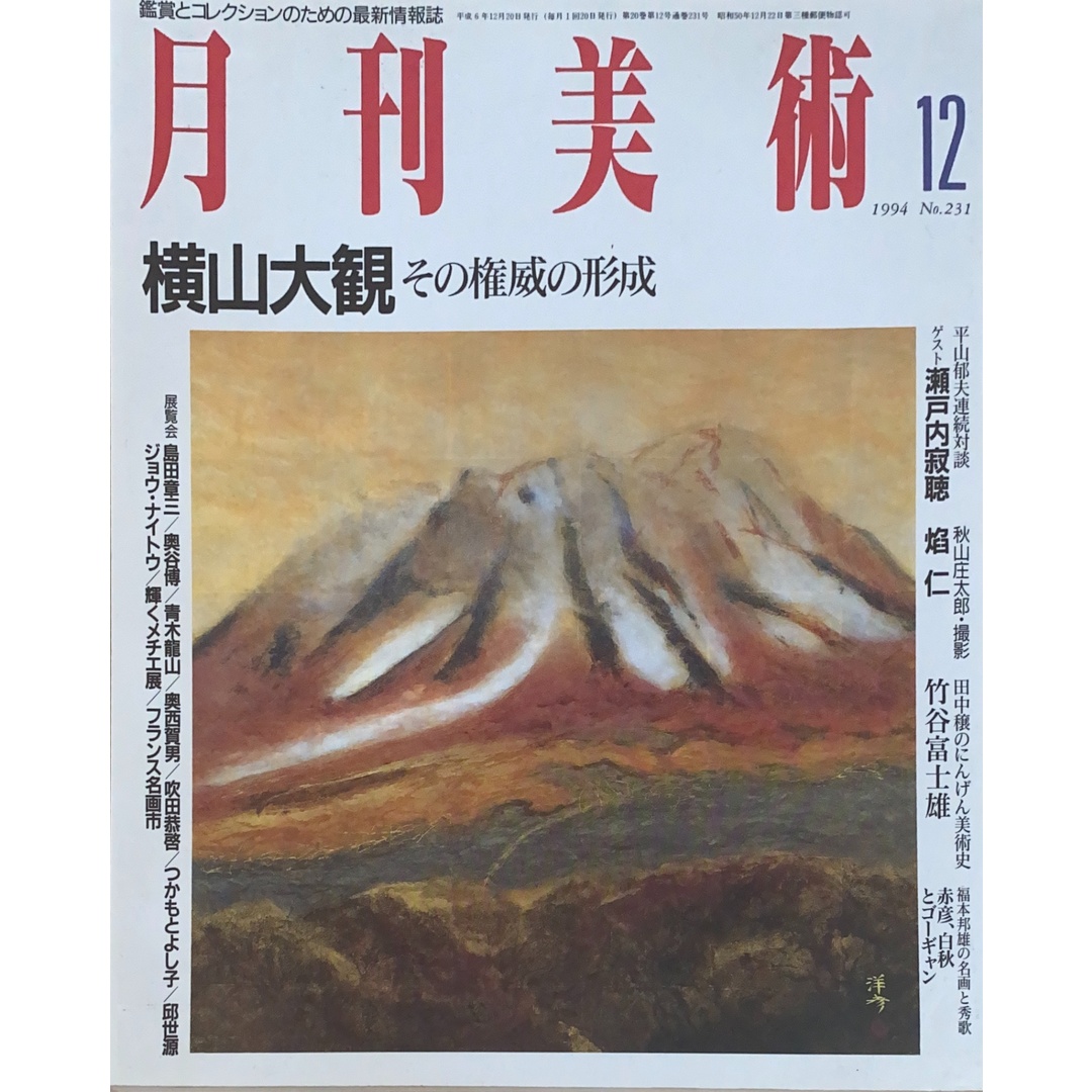 月刊美術 1994年12月号(No.231) エンタメ/ホビーの雑誌(その他)の商品写真