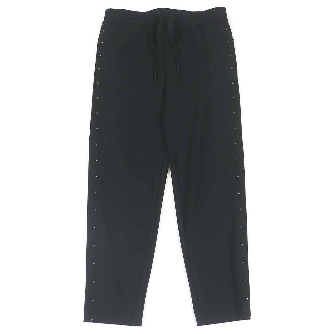 MONCLER - 極美品□MONCLER モンクレール 2021年製 SWEAT BOTTOM スタッズ ジョガーパンツ トラックパンツ イージーパンツ ブラック M 正規品 メンズ
