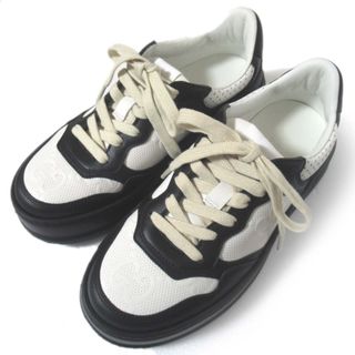 GUCCI - 未使用GUCCI 22㌢GG柄スニーカージェリーラインレザーの GUCCI - 未使用GUCCI 22㌢GG柄スニーカージェリーラインレザーの
