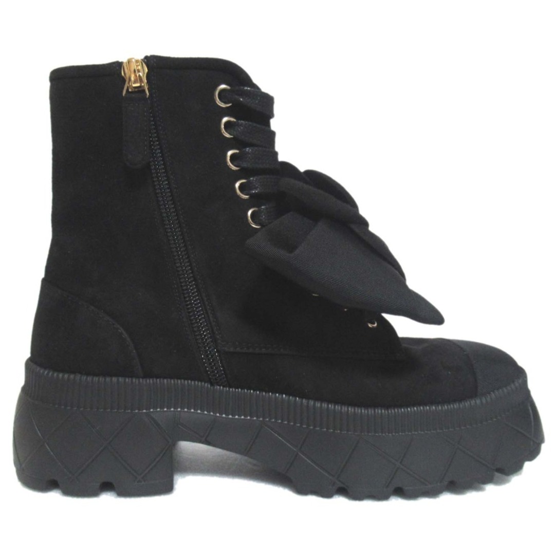 CHANEL - 未使用 23AW CHANEL シャネル カメリアリボン スエード CHANEL - 未使用 23AW CHANEL シャネル カメリアリボン スエード