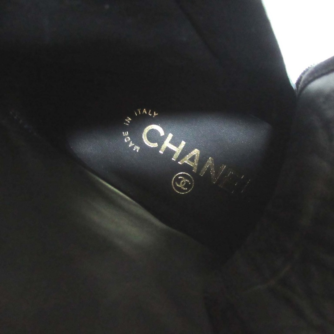 CHANEL - 未使用 23AW CHANEL シャネル カメリアリボン スエード CHANEL - 未使用 23AW CHANEL シャネル カメリアリボン スエード