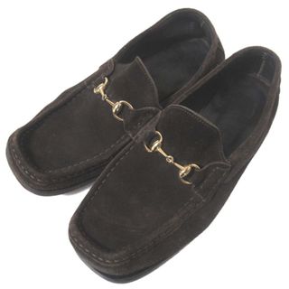 GUCCI - グッチ バンブーローファー ダークブラウン 4cmヒール GUCCI - グッチ バンブーローファー ダークブラウン 4cmヒール