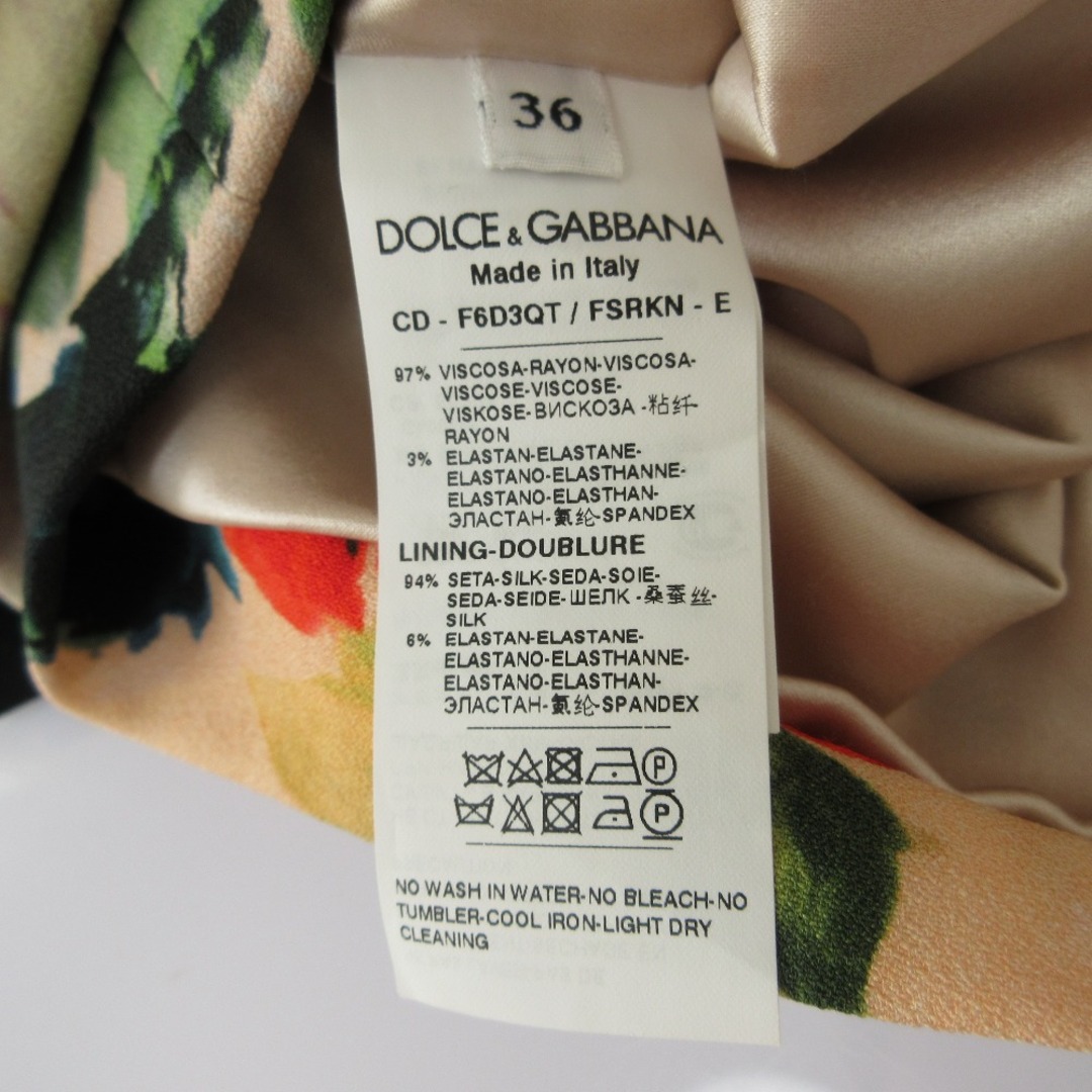 美品 DOLCE&GABBANA ドルチェ&ガッバーナ フラワープリント 美品 DOLCE&GABBANA ドルチェ&ガッバーナ フラワープリント