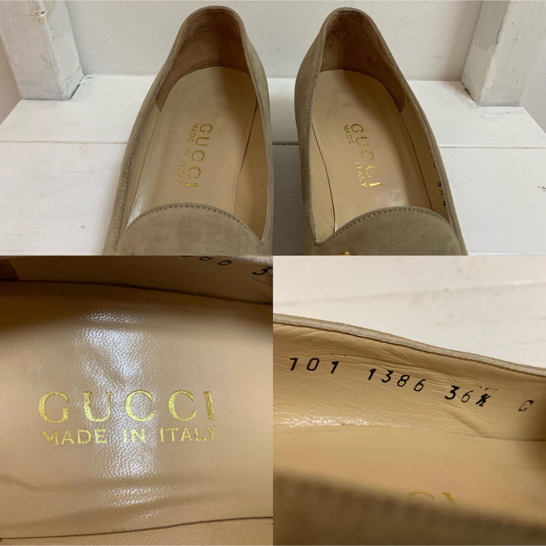 GUCCI - GUCCI VINTAGE ITALY製 バンブーホースビット レザー GUCCI - GUCCI VINTAGE ITALY製 バンブーホースビット レザー