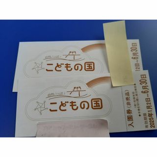 横浜こどもの国入園券 2枚　6月30日まで(遊園地/テーマパーク)