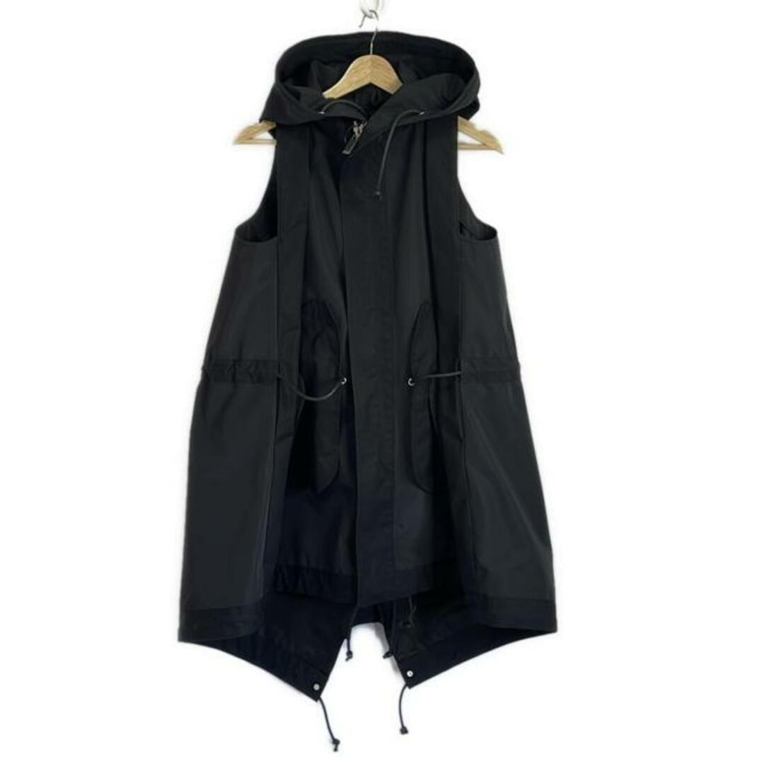 Sacai(サカイ) ベスト サイズ1 S レディース美品 - 24-07215 黒 Sacai(サカイ) ベスト サイズ1 S レディース美品 - 24-07215 黒