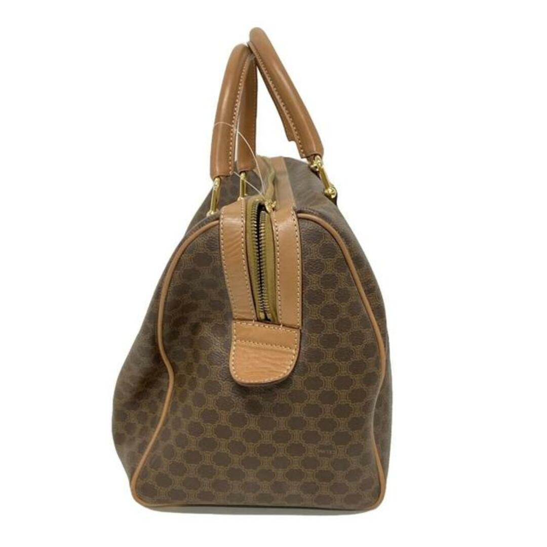 CELINE(セリーヌ) ハンドバッグ マカダム柄 ブラウン×ライト CELINE(セリーヌ) ハンドバッグ マカダム柄 ブラウン×ライト