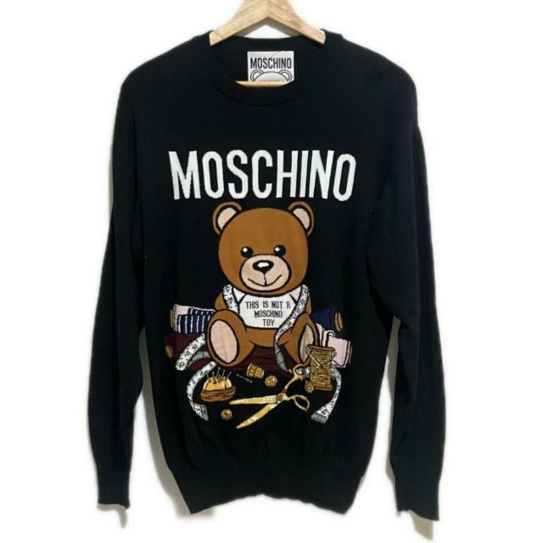 MOSCHINO(モスキーノ) 長袖セーター サイズ36 ( USA ) - 黒 MOSCHINO(モスキーノ) 長袖セーター サイズ36 ( USA ) - 黒