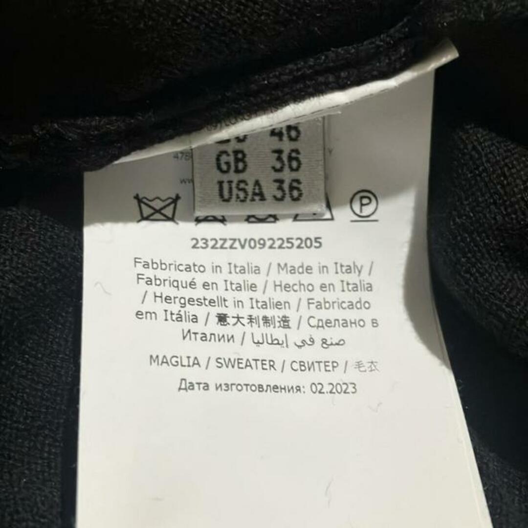 MOSCHINO(モスキーノ) 長袖セーター サイズ36 ( USA ) - 黒 MOSCHINO(モスキーノ) 長袖セーター サイズ36 ( USA ) - 黒