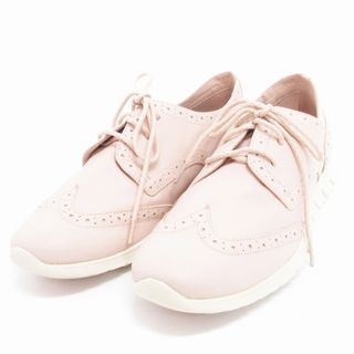 Cole Haan - コールハーン ゼログランド スニーカー ウィングチップ ピンク 6B 靴