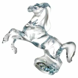 バカラ(Baccarat)のBACCARAT いななく馬 オブジェ ガラス 置物 インテリア 新品 4115(置物)