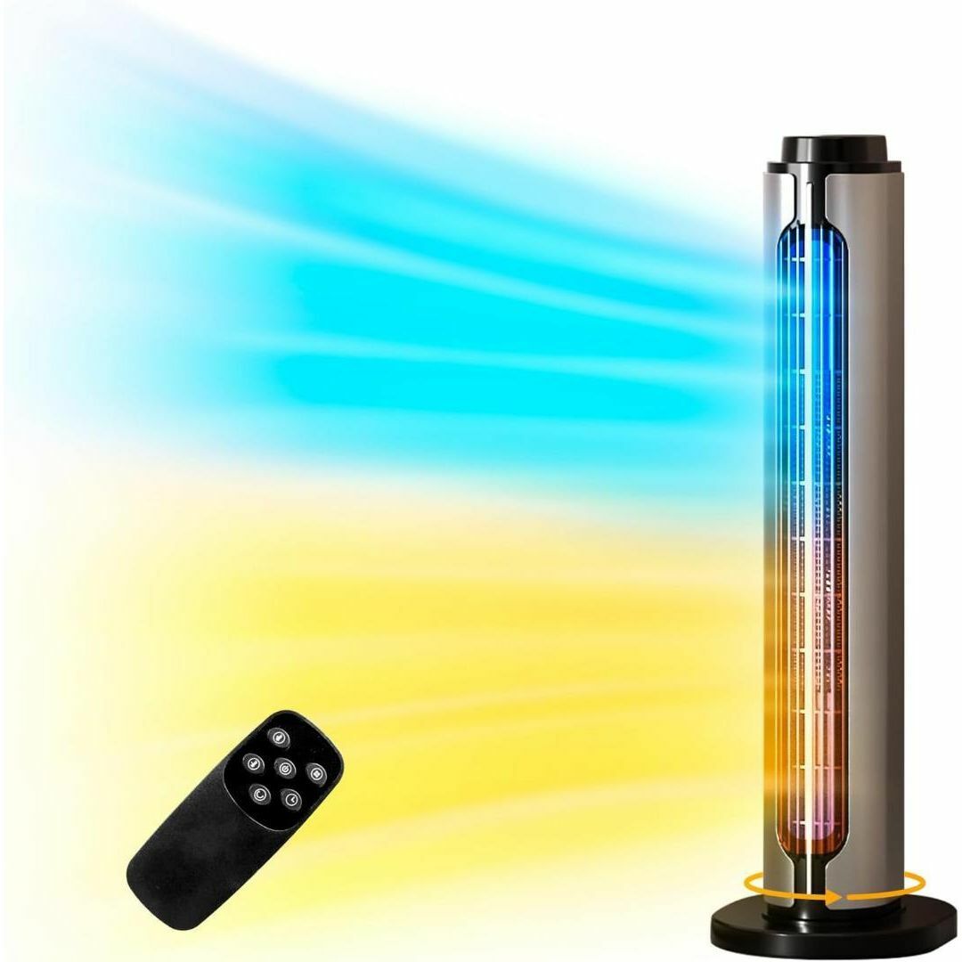 セラミックヒーター 速暖ヒーター　1200W タワー型　ファンヒーター