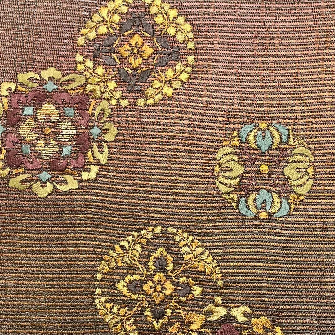 袋帯 丸華模様 グラデーション 金糸 O-4619 袋帯 丸華模様 グラデーション 金糸 O-4619