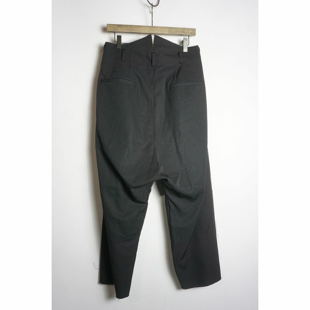 タイムセール 半額 sulvam 16AW 正規 カットオフ 119P△ ステッチ スラックス 変形 パンツ