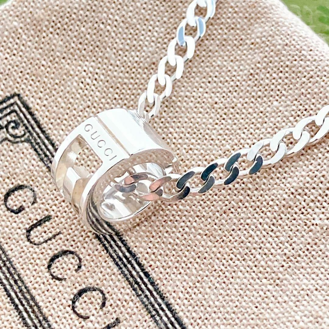 洗浄済*グッチ GUCCI 925 ネックレス シルバー レディース OT237 洗浄済*グッチ GUCCI 925 ネックレス シルバー レディース OT237
