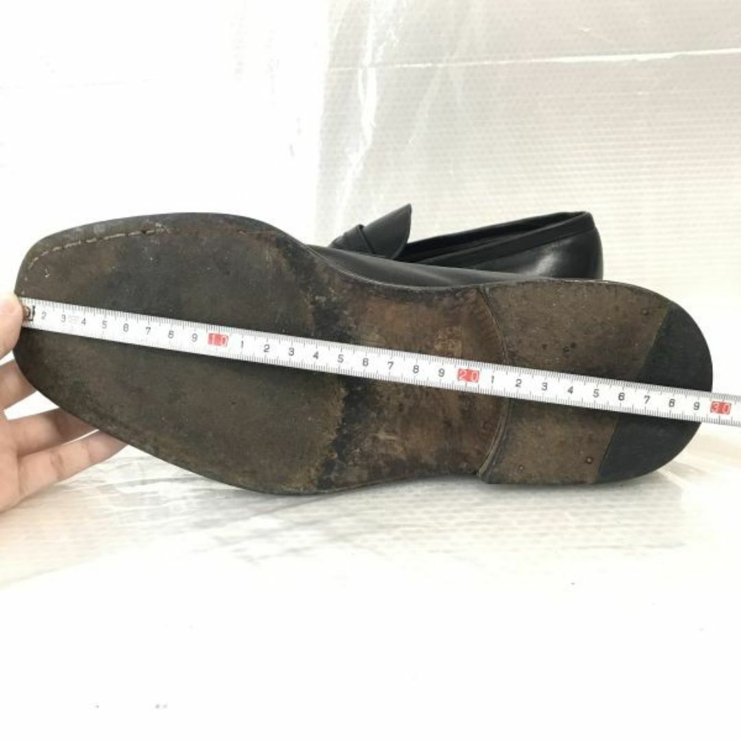 日本に MORESCHI 靴 - 靴 モレスキー ブラック US7 EU6 レザースリッポン 靴