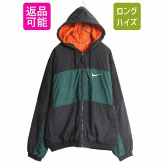 NIKE - 90s ナイキ 中綿 ナイロン パーカー ジャケット メンズ L NIKE - 90s ナイキ 中綿 ナイロン パーカー ジャケット メンズ L