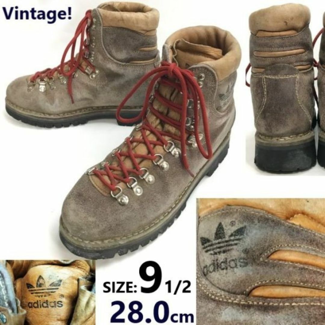 60s-70s?/Vintage☆adidas/アディダス☆本革トレッキング 60s-70s?/Vintage☆adidas/アディダス☆本革トレッキング