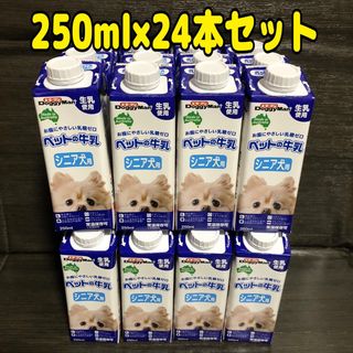 ドギーマン(DoggyMan)の250ml×24本 ドギーマン 犬用ミルク シニア犬用 ワンちゃん ペットの牛乳(ペットフード)