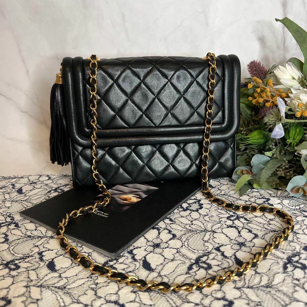 CHANEL - CHANEL シャネル【美品】ビンテージ フリンジ フラップ CHANEL - CHANEL シャネル【美品】ビンテージ フリンジ フラップ