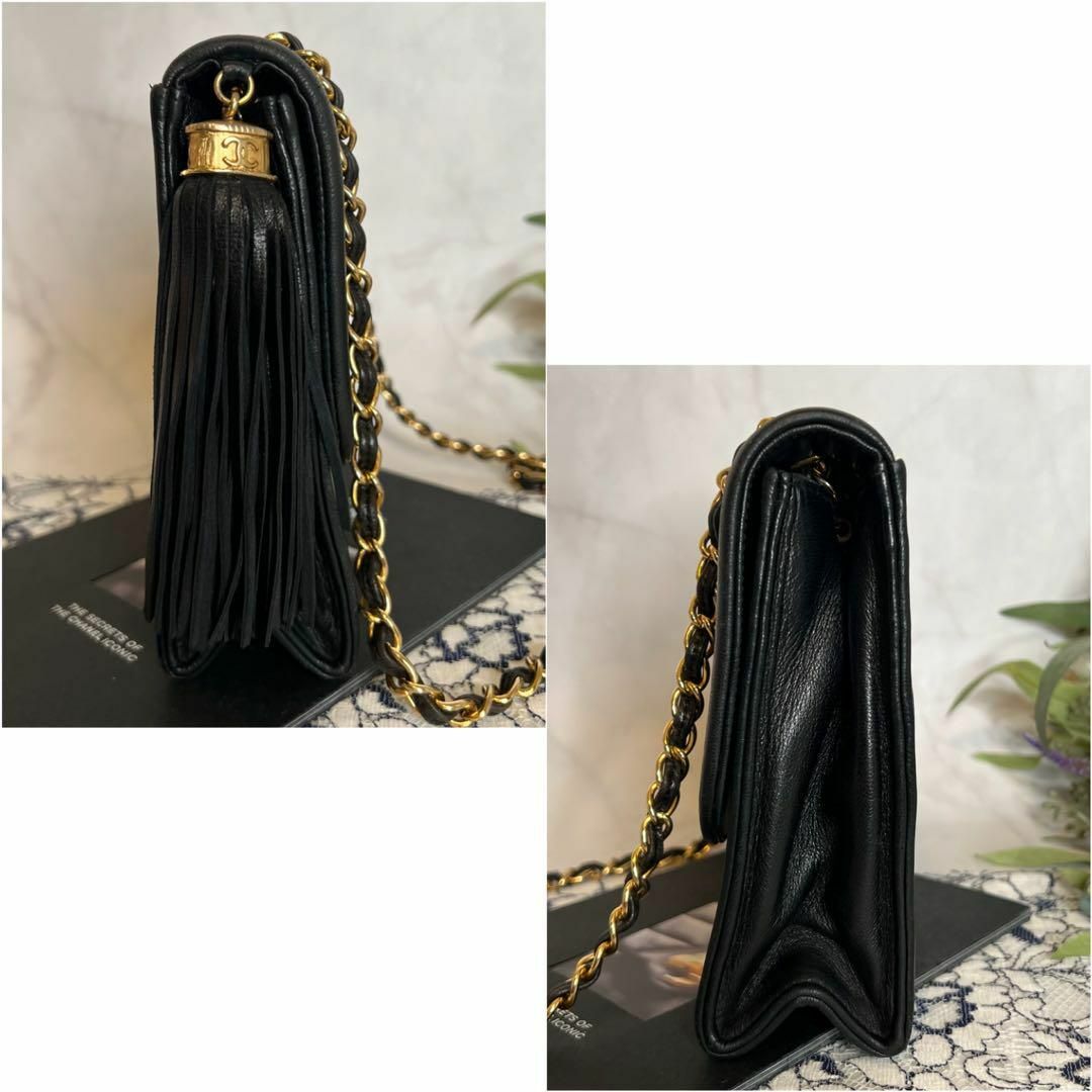 CHANEL - CHANEL シャネル【美品】ビンテージ フリンジ フラップ CHANEL - CHANEL シャネル【美品】ビンテージ フリンジ フラップ