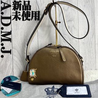 希少 極美品 ADMJ ショルダーバッグ サコッシュ ブラック レザー 希少 極美品 ADMJ ショルダーバッグ サコッシュ ブラック レザー