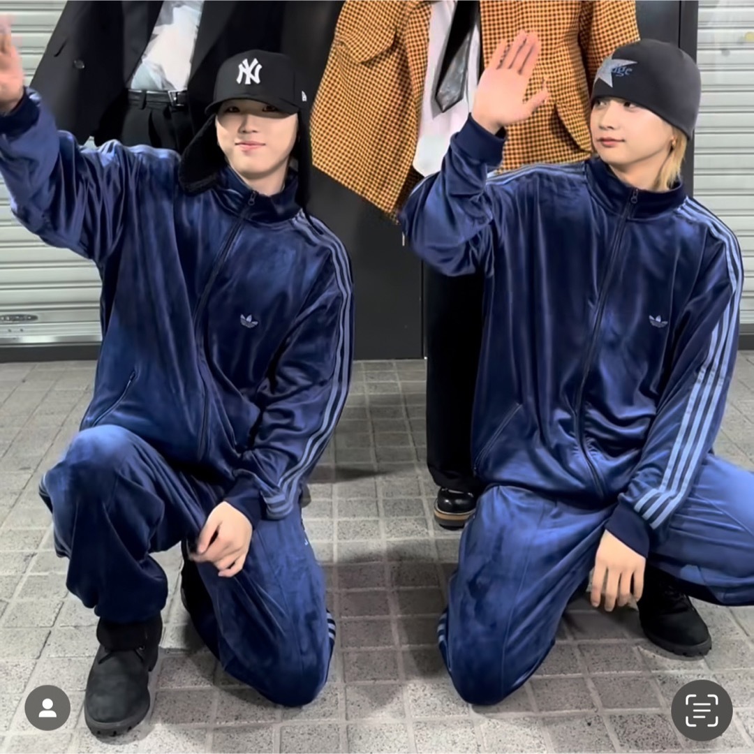 adidas Originals - XS BE:FIRST衣装 adidas ベロア ジャージ adidas Originals - XS BE:FIRST衣装 adidas ベロア ジャージ