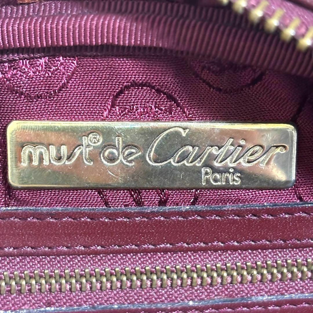 極美品】Cartier ボルドー マストライン ショルダーバッグ 極美品】Cartier ボルドー マストライン ショルダーバッグ