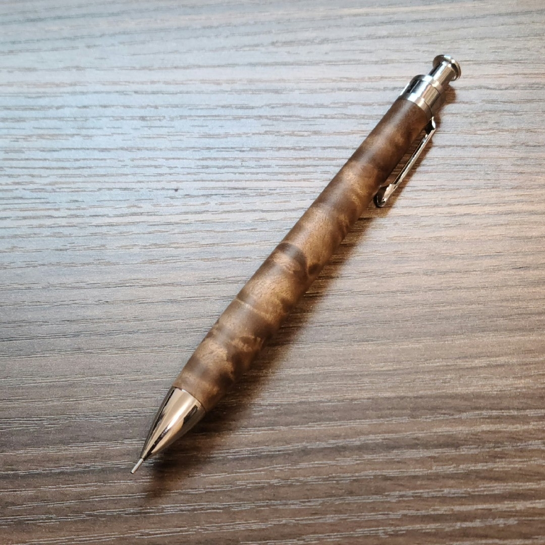 上杢】工房楔 マーブルウッド ペンシル楔 0.5mm【固定式口金付き 上杢】工房楔 マーブルウッド ペンシル楔 0.5mm【固定式口金付き