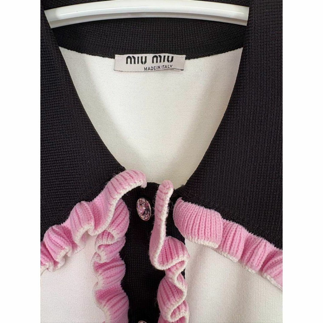 MIU MIU - 正規品 miumiu ワンピース ビジュー ニット miu miuの MIU MIU - 正規品 miumiu ワンピース ビジュー ニット miu miuの