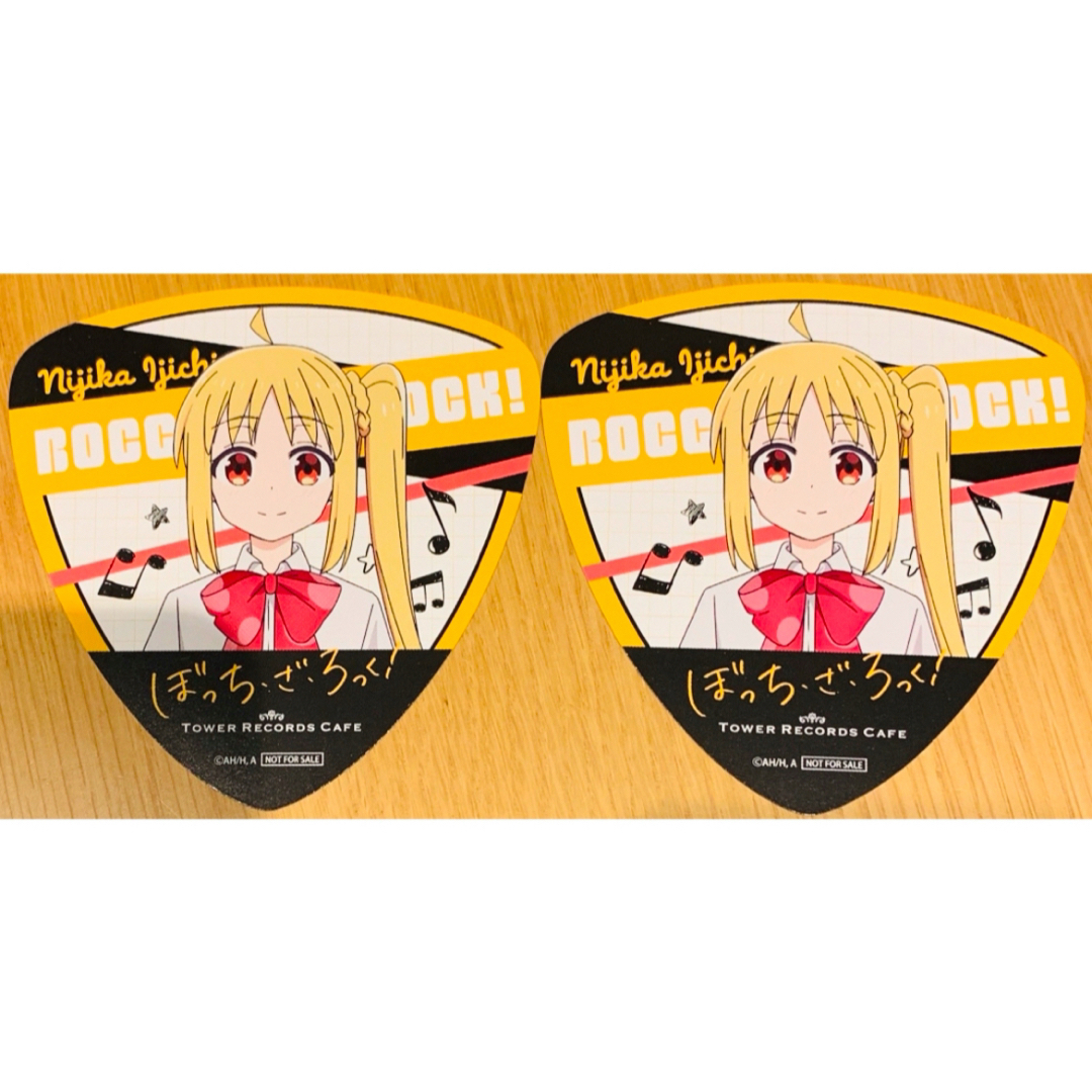 【新品未使用】ぼっちざろっく タワレコカフェ 伊地知虹夏 ピック型コースター2枚 エンタメ/ホビーのおもちゃ/ぬいぐるみ(キャラクターグッズ)の商品写真