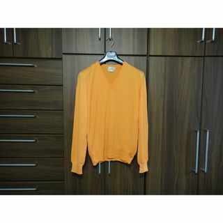 HERMES - エルメス ニット Vネック 春夏セーター 薄手 Mサイズ HERMES - エルメス ニット Vネック 春夏セーター 薄手 Mサイズ
