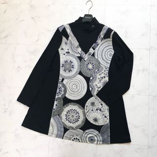 新品 Aライン 大きいサイズ 42 44 レオナール チュニック 15号 新品 Aライン 大きいサイズ 42 44 レオナール チュニック 15号
