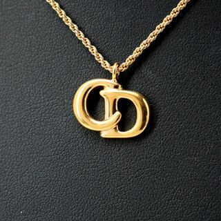 クリスチャンディオール(Christian Dior)のChristian Dior クリスチャンディオール ヴィンテージ ネックレス CDロゴ ゴールド ブランド古着【中古】20250127/RA3171(ネックレス)