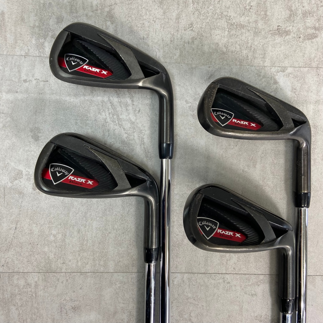 Callaway - Callaway キャロウェイ RAZR X BLACK レーザー レイザー ブラック メンズゴルフ アイアン8本セット スチール SR相当 右利き用の通販 by M2ACE ラクマショップ|キャロウェイならラクマ Callaway - Callaway キャロウェイ RAZR X BLACK レーザー レイザー ブラック メンズゴルフ アイアン8本セット スチール SR相当 右利き用の通販 by M2ACE ラクマショップ|キャロウェイならラクマ