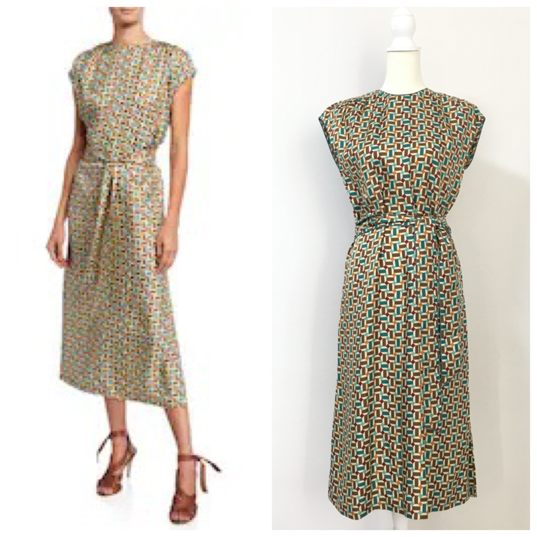 近年美品 Loro Piana ロロピアーナ シルク ドレス ワンピース 近年美品 Loro Piana ロロピアーナ シルク ドレス ワンピース