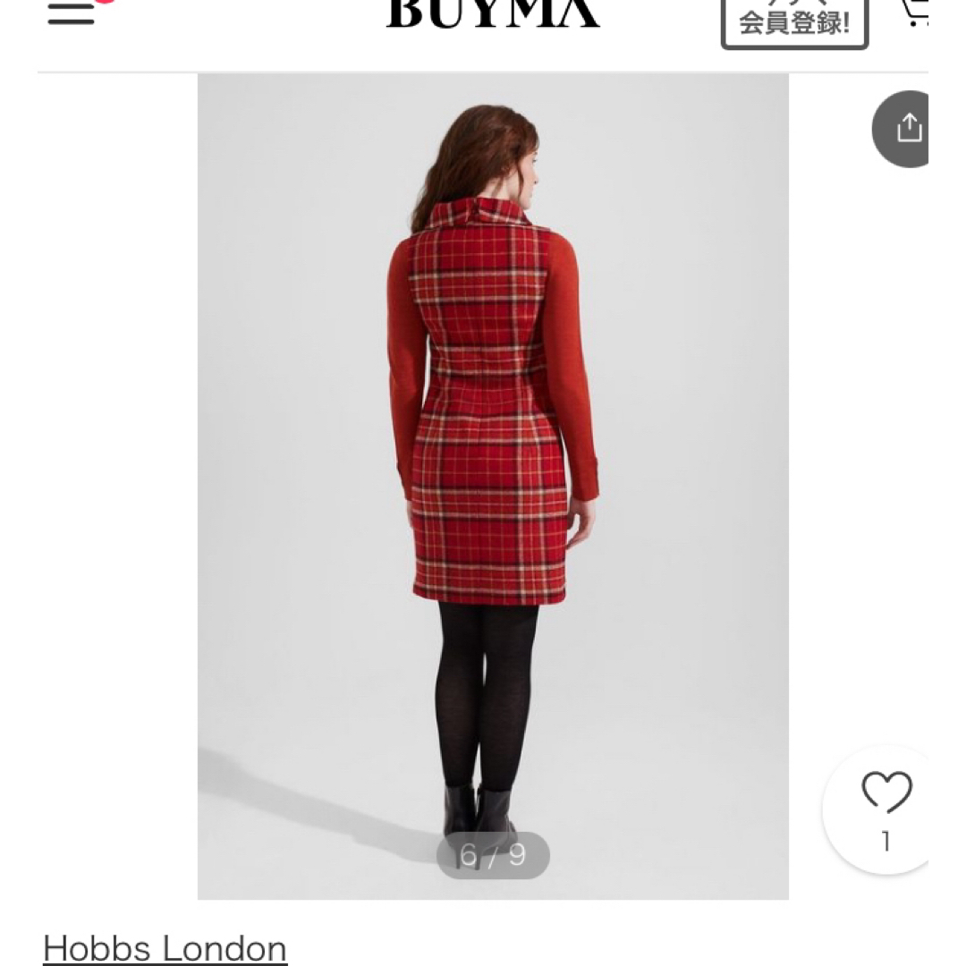 HOBBS LONDON ホッブス MILA ウール ドレス ワンピース 新品 HOBBS LONDON ホッブス MILA ウール ドレス ワンピース 新品