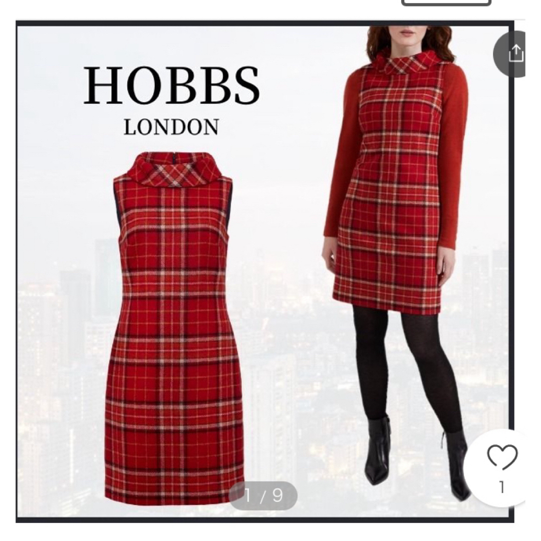 HOBBS LONDON ホッブス MILA ウール ドレス ワンピース 新品 HOBBS LONDON ホッブス MILA ウール ドレス ワンピース 新品