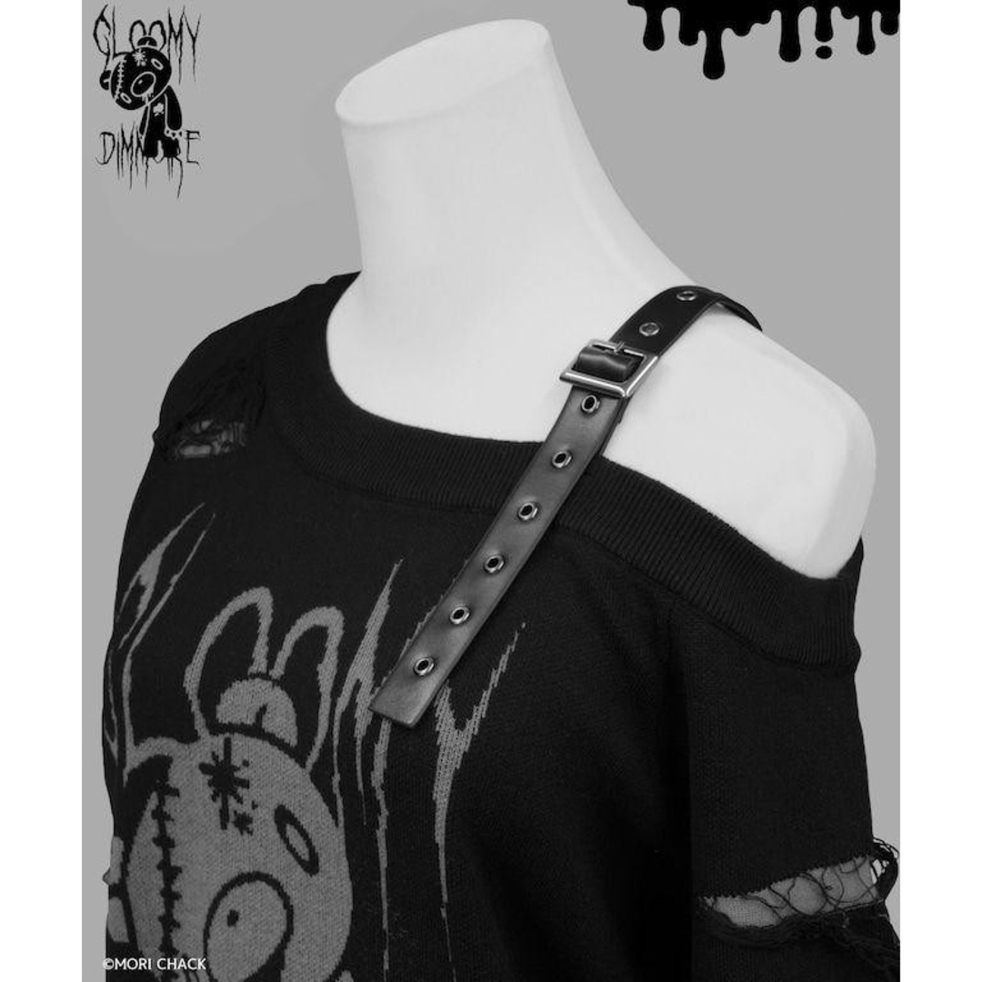 XL 【GLOOMY×DimMoire】グルーミーいたずらニット【Black】の XL 【GLOOMY×DimMoire】グルーミーいたずらニット【Black】の