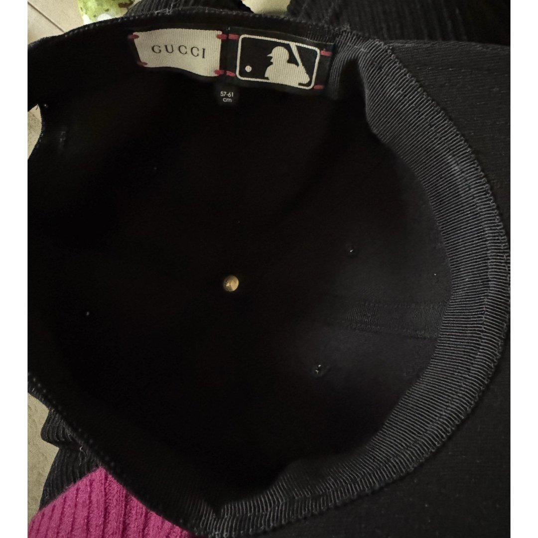 GUCCI ✖️MLB 刺繍蛾モチーフキャップ 57-61cm GUCCI ✖️MLB 刺繍蛾モチーフキャップ 57-61cm