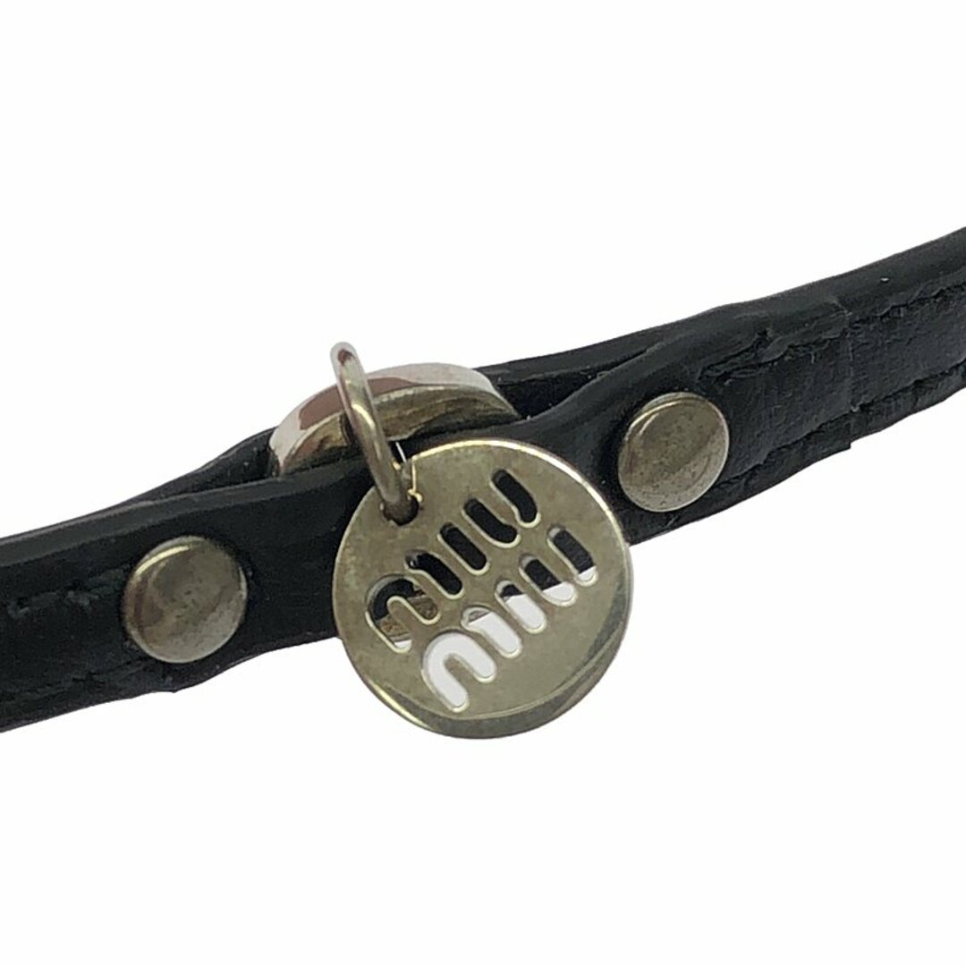 MIU MIU - 【美品】 miu miu / ミュウミュウ | レザー パール MIU MIU - 【美品】 miu miu / ミュウミュウ | レザー パール