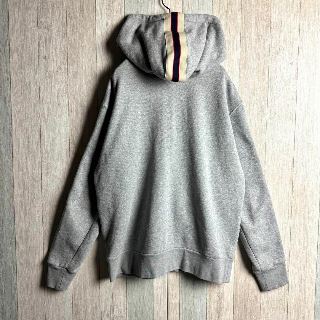 GUCCI - 美品 グッチ テクニカルラインロゴ プルジップ パーカー GUCCI - 美品 グッチ テクニカルラインロゴ プルジップ パーカー