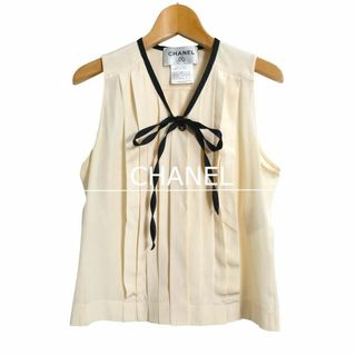 CHANEL - CHANEL シルク ノースリーブ トップスの通販 by CYCLE CHANEL - CHANEL シルク ノースリーブ トップスの通販 by CYCLE