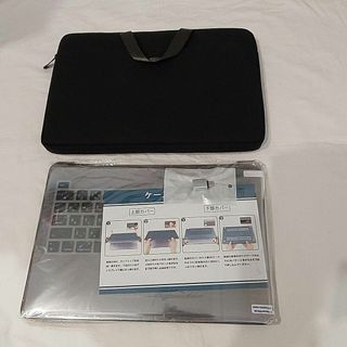 大特価❕MacBook用❤️ケース 21×31cm キーボードカバー付き グレー(その他)