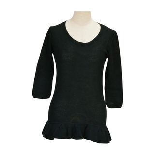 バーバリー(BURBERRY)のバーバリー BURBERRY LONDON ロンT Tシャツ ブラック コットン サイズ 1 レディース F-M10346(Tシャツ(半袖/袖なし))