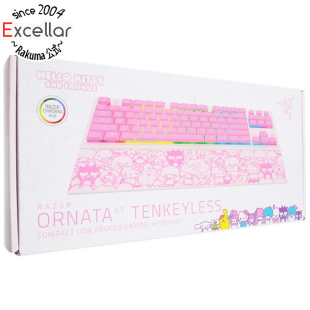 Razer(レイザー)のRazer Ornata V3 Tenkeyless Hello Kitty and Friends Edition RZ03-04881900-R3M1 未使用 スマホ/家電/カメラのPC/タブレット(PC周辺機器)の商品写真
