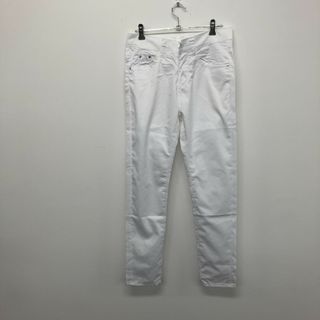 新品未使用　【JEANS】ジーンズ　白　27　スリムパンツ　スキニー　無地　シンプル　カジュアル(その他)