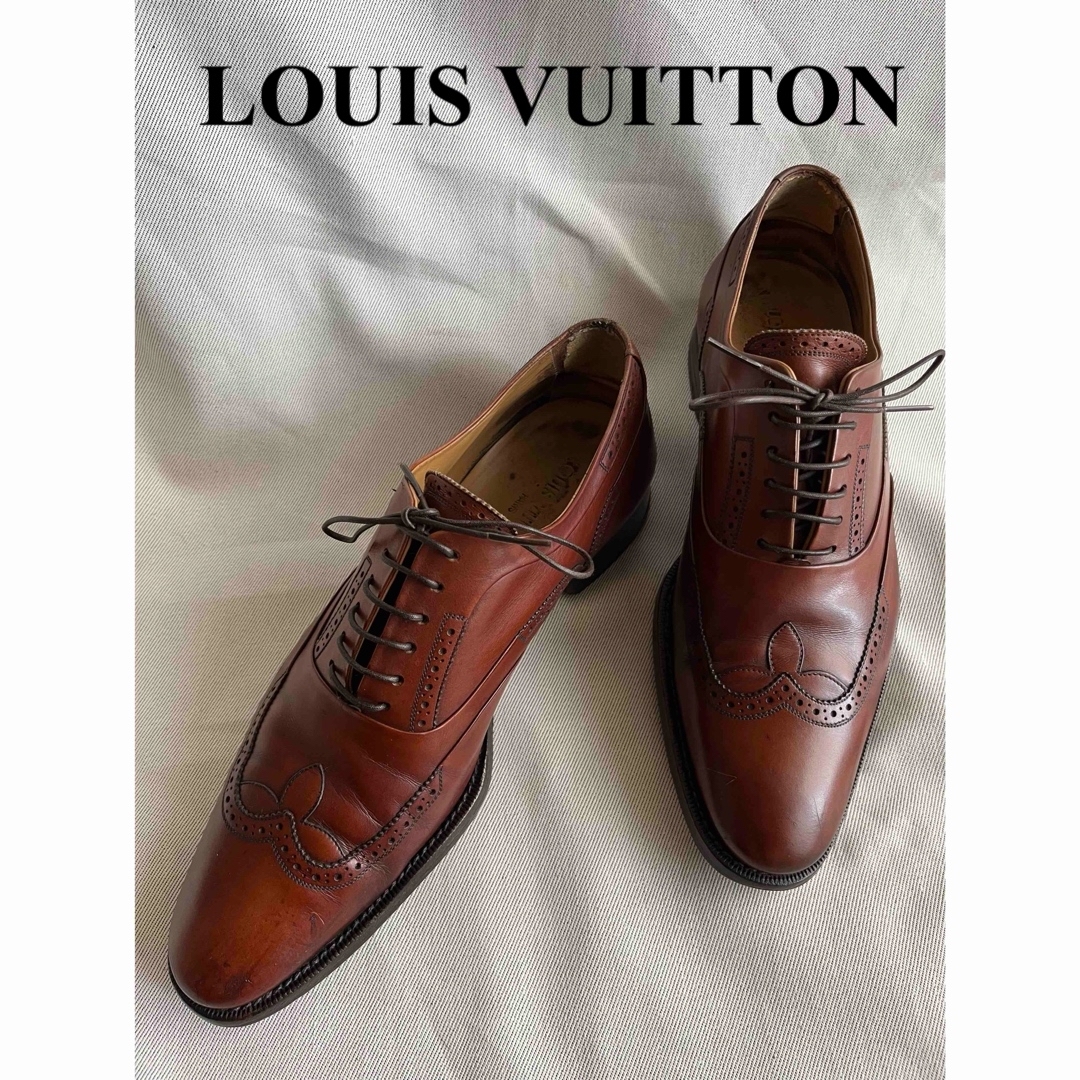 ルイヴィトンLOUIS VUITTON ウイングチップ 革靴 レザーシューズ ルイヴィトンLOUIS VUITTON ウイングチップ 革靴 レザーシューズ